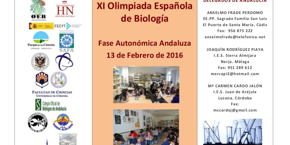 Nuestro instituto, sede de la XI Olimpiada Española de Biología