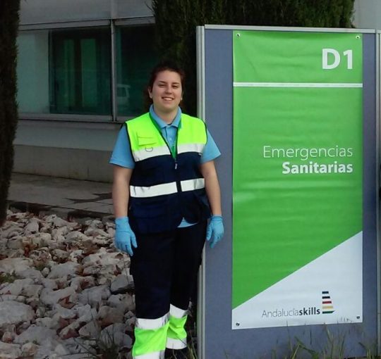 Inmaculada Rodríguez, alumna de 2º de Emergencias Sanitarias, obtiene medalla de oro en AndalucíaSkills 2016