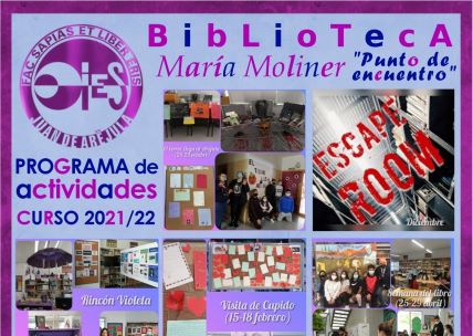 PRESENTACIÓN DEL PROGRAMA DE ACTIVIDADES DE LA BIBLIOTECA. CURSO 2021/2022